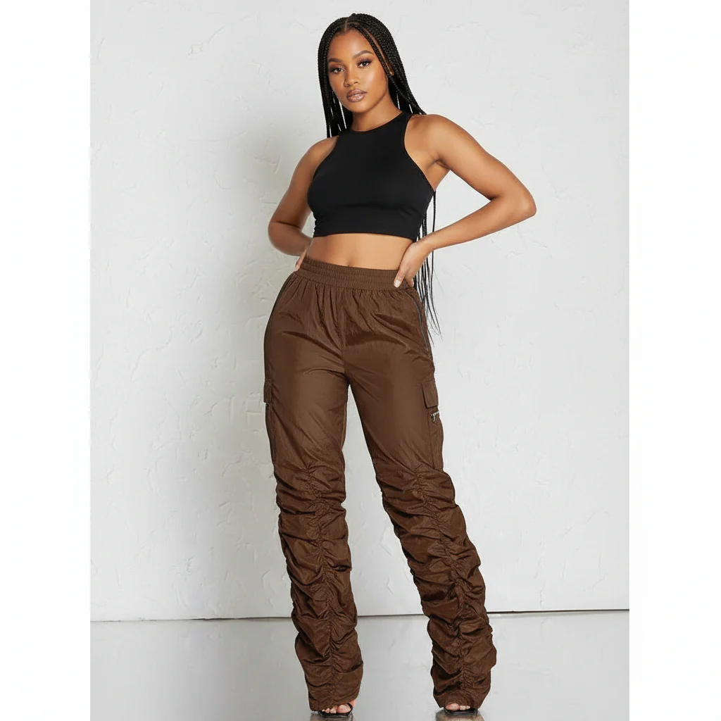 Sexy Ruffled Cargo Pant - Image 3