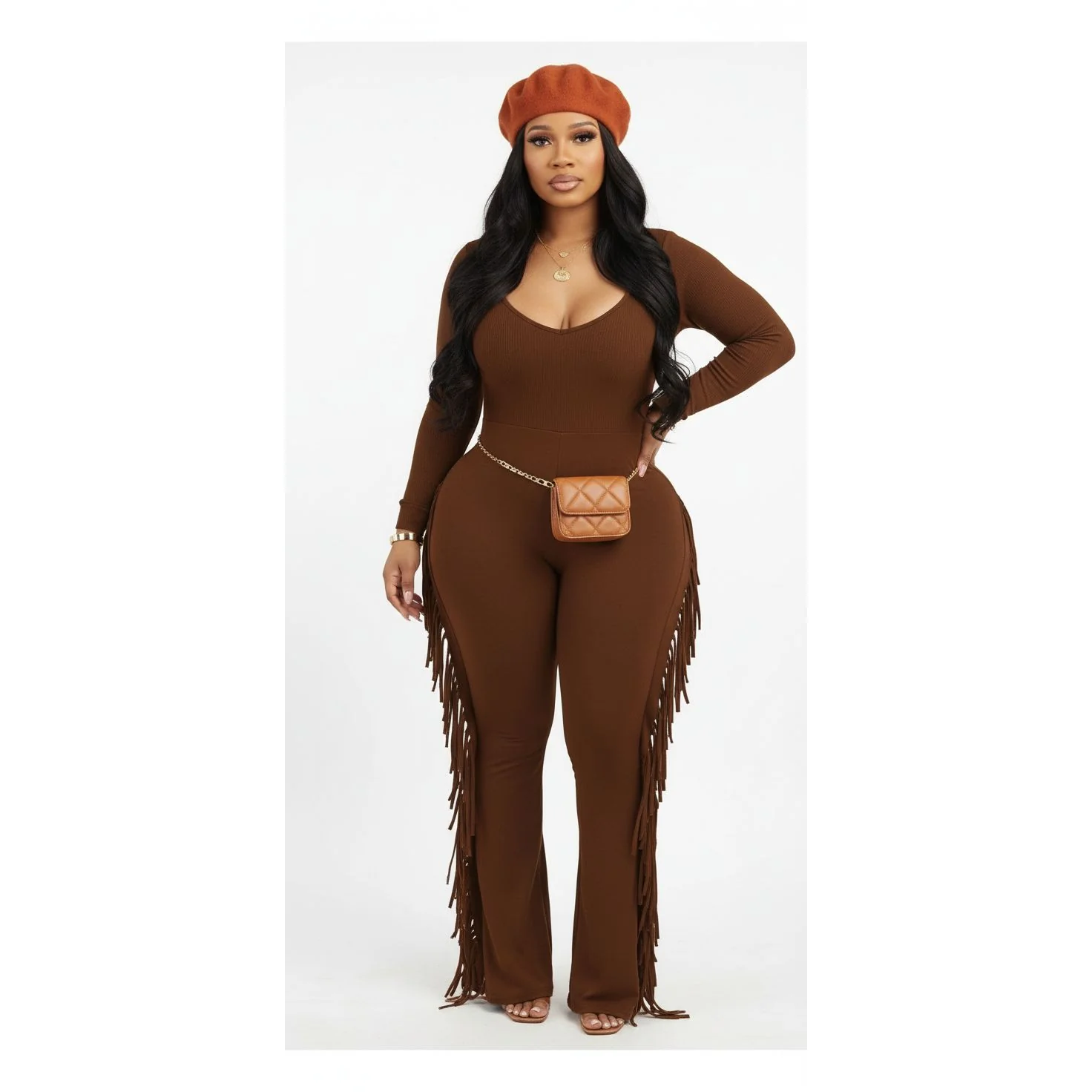 Sexy Ruffled Side Jumpsuit - Image 4