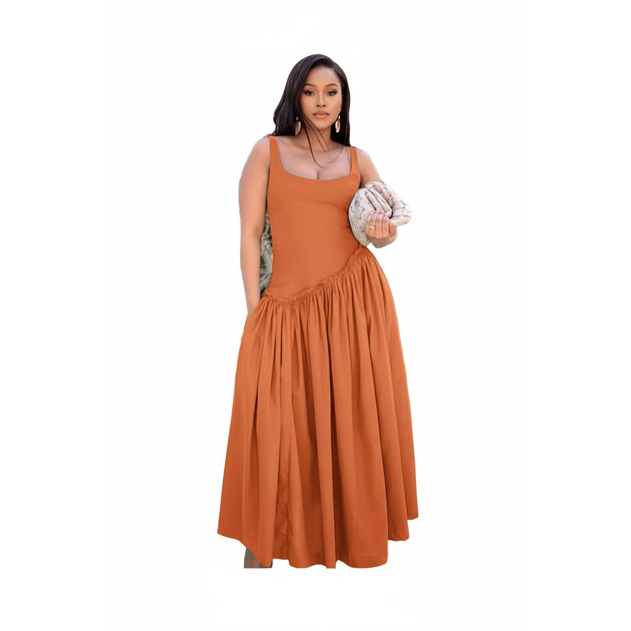 Sexy Sleeveless Baby doll Maxi Dress - Image 2