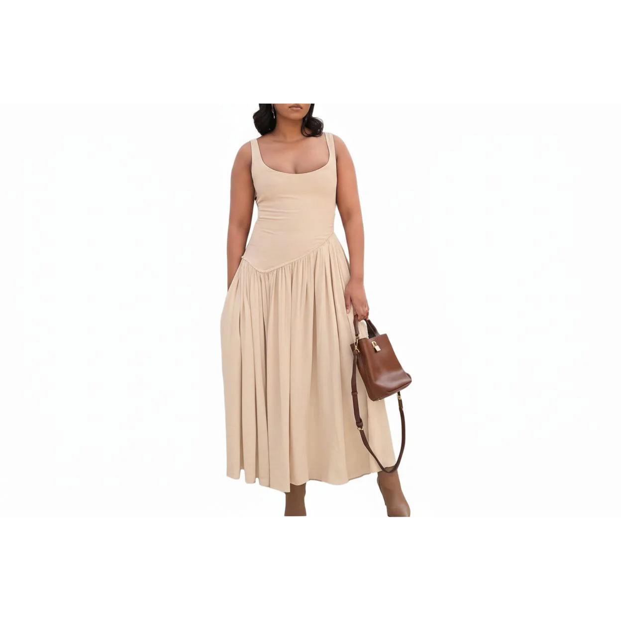 Sexy Sleeveless Baby doll Maxi Dress - Image 3