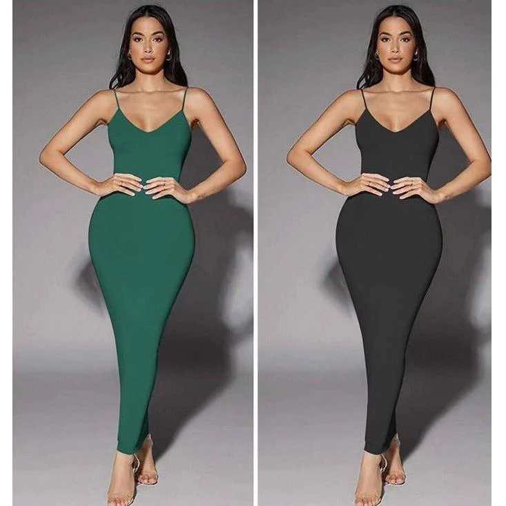 Sexy Sleeveless Bodycon Dress - Image 2