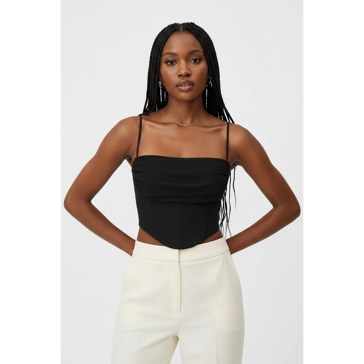 Sexy Sleeveless Crop Top - Image 2