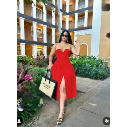 Corset Spaghetti Strap Sleeveless Dress - Image 4