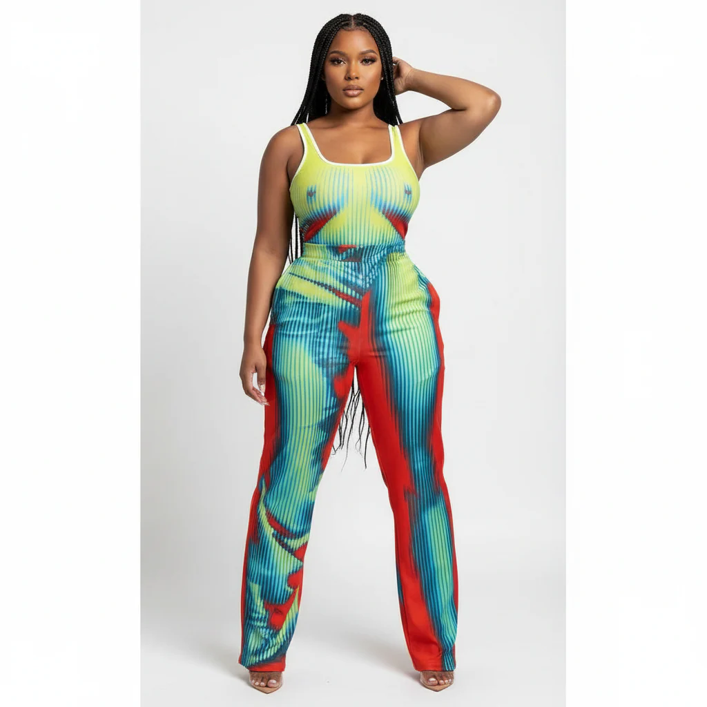 Sexy Sleeveless Jumpsuit - Image 2
