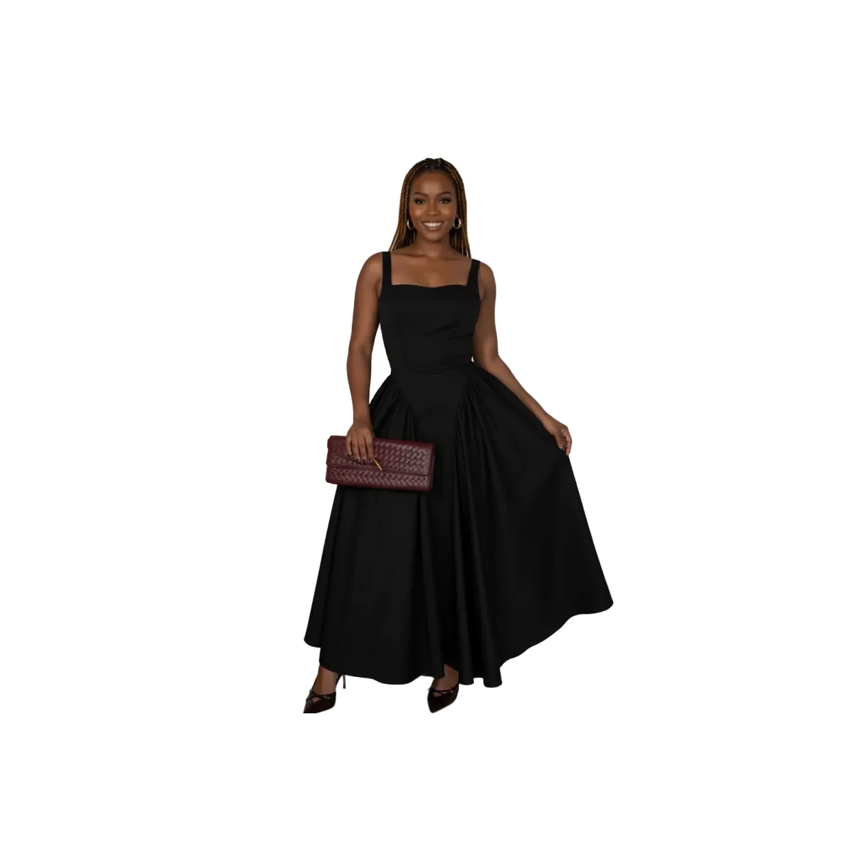 Sexy Sleeveless Square Neck Maxi Dress - Image 5