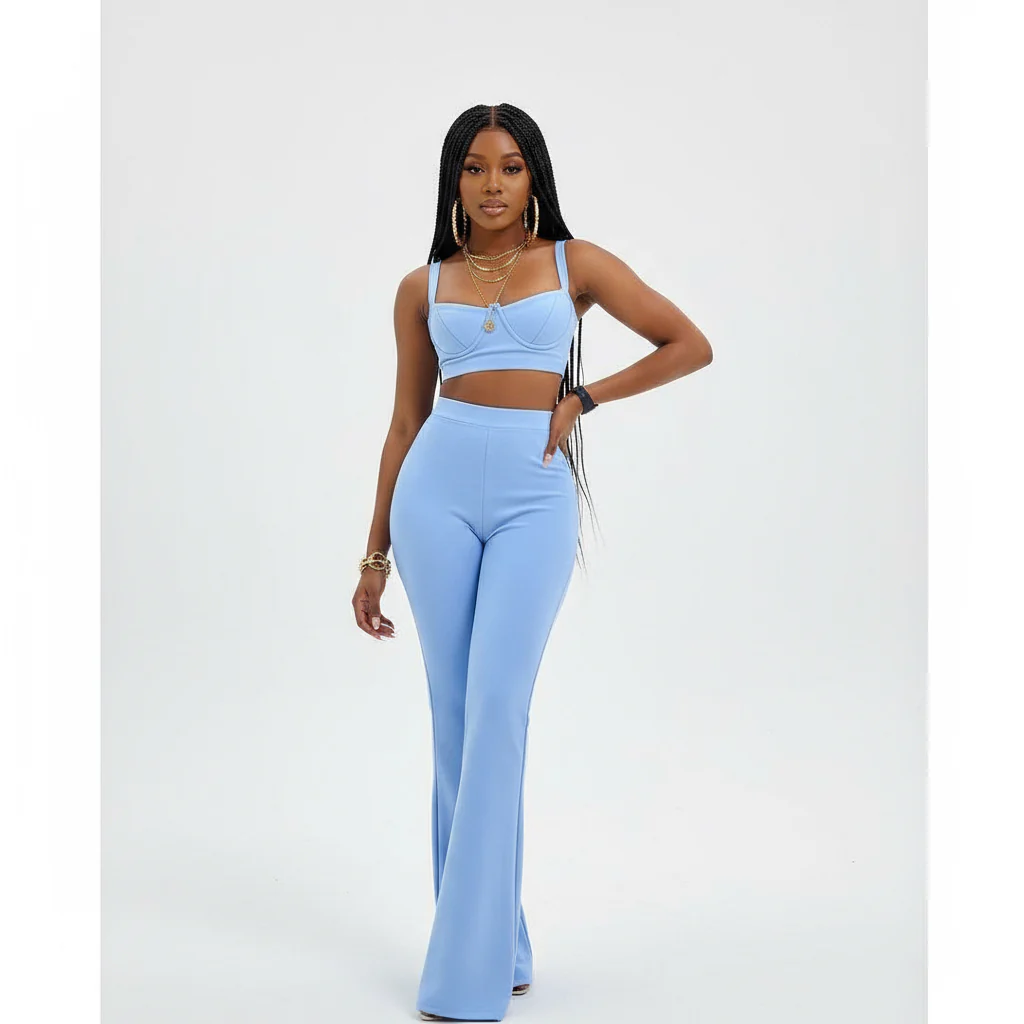 Sexy Two-piece Flared Set - Image 3