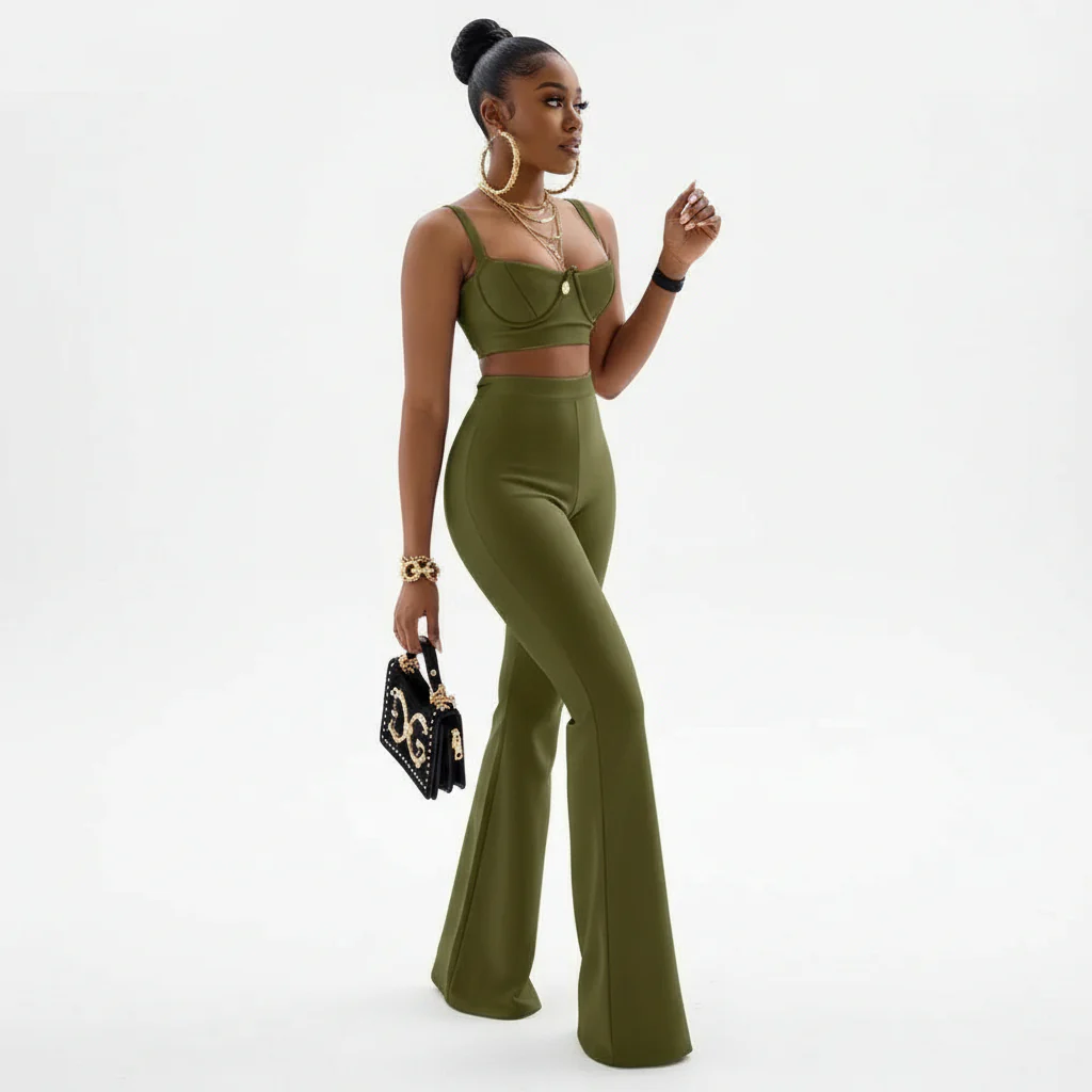 Sexy Two-piece Flared Set - Image 4