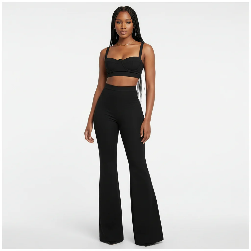 Sexy Two-piece Flared Set - Image 5