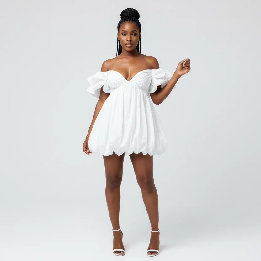 Sexy V-Neck Flare Sleeveless Dress - Image 2