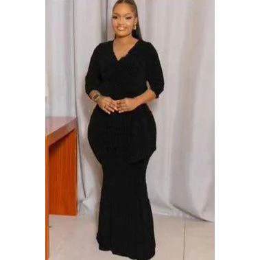 Sexy V-Neck Maxi Dress - Image 3