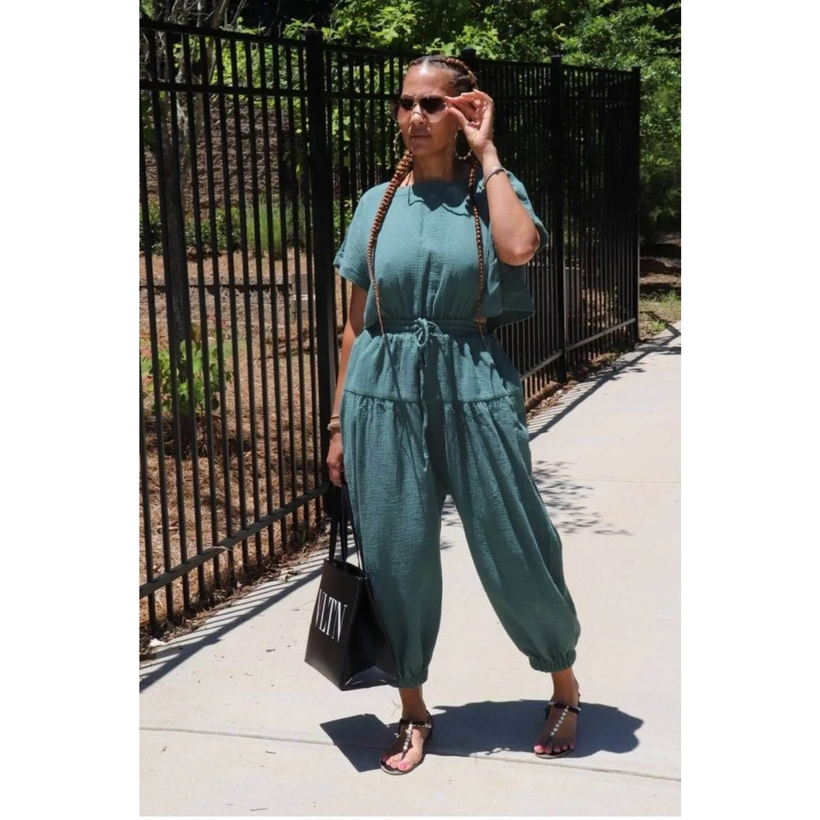 Shelly Back open overall jumpsuit  - Image 4