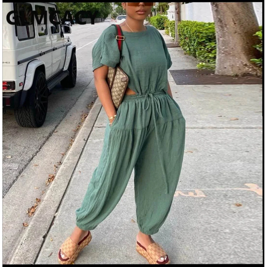 Shelly Back open overall jumpsuit  - Image 5