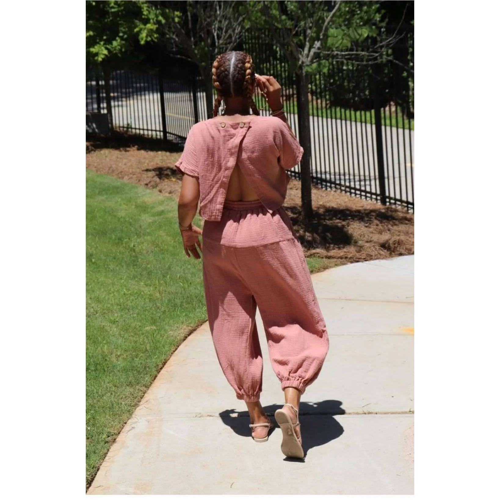 Shelly Back open overall jumpsuit  - Image 8