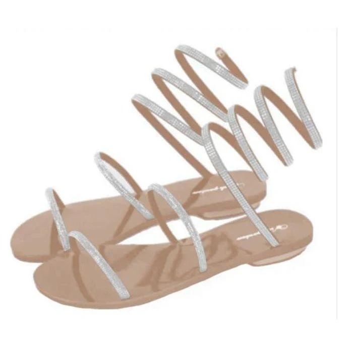 Spiral Strap Flat Heel Open Toe - Image 2