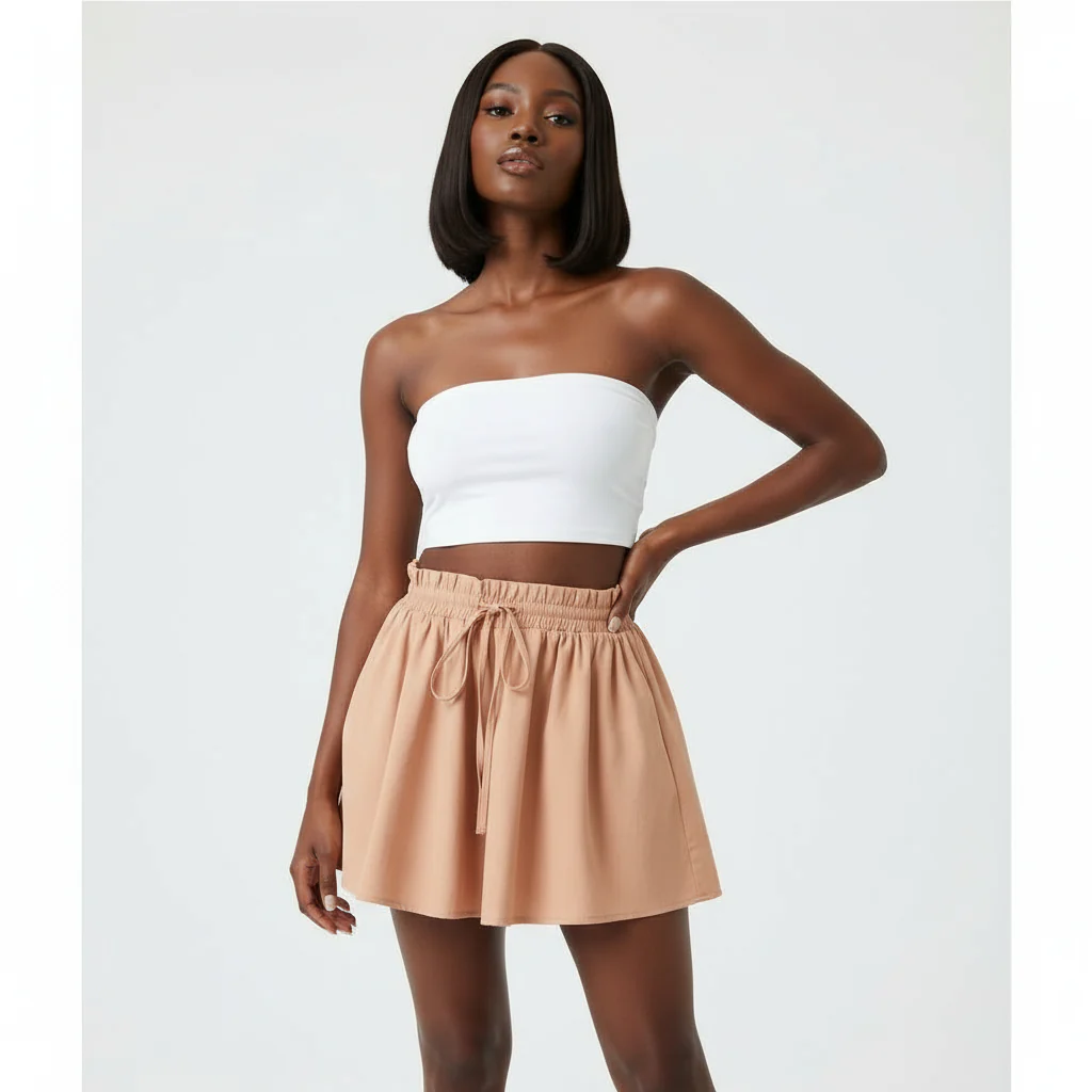 Short Pleated Mini dress - Image 3