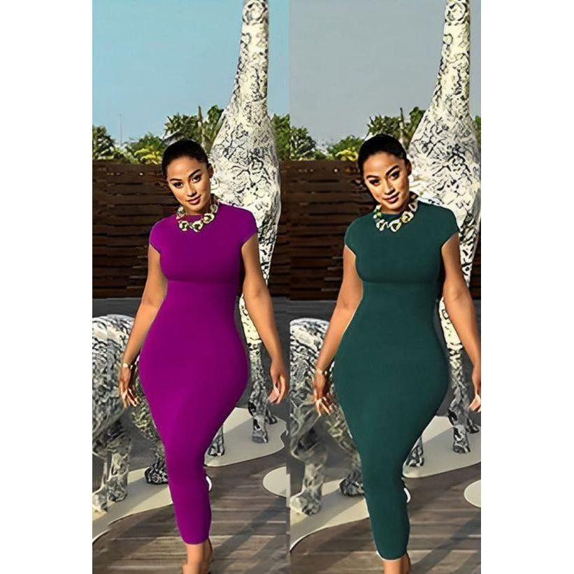 Short Sleeve Bodycon Dress - Image 2