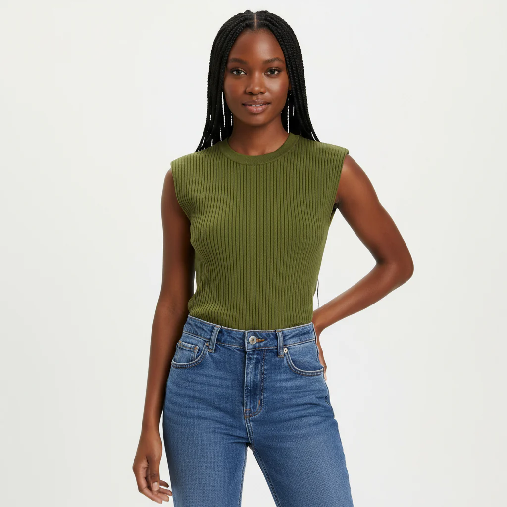Short Sleeve Cap Sleeve Sweater - Image 2
