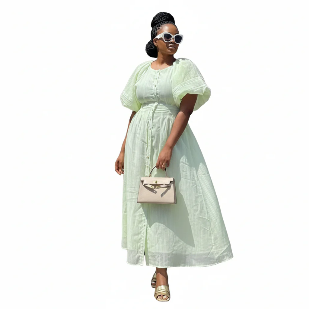 Short Sleeve Floral Midi Dress - Image 2