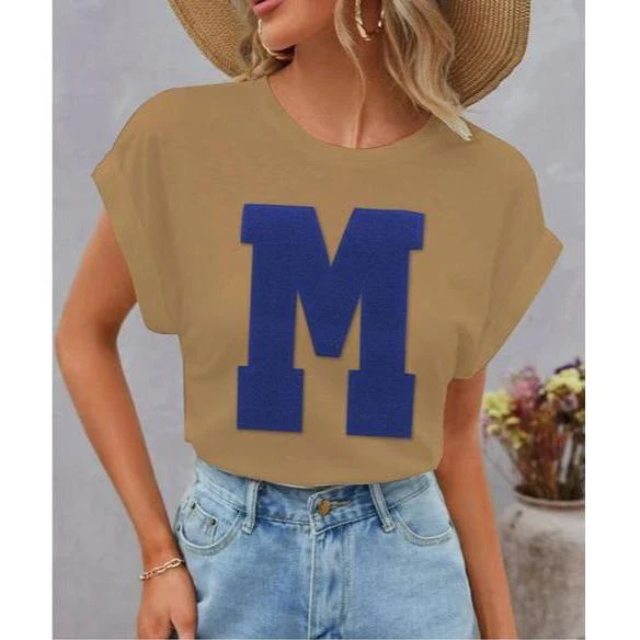 Short Sleeve Ladies Printed Round Neck T-Shirts - Image 2