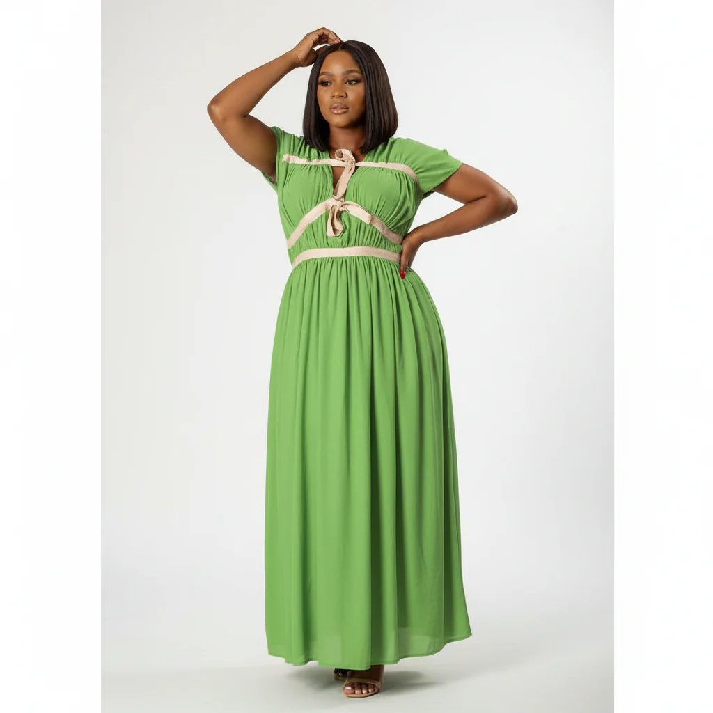 Short Sleeve Maxi Summer Dress