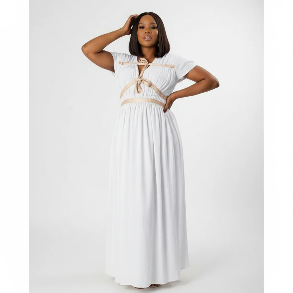 Short Sleeve Maxi Summer Dress - Image 3
