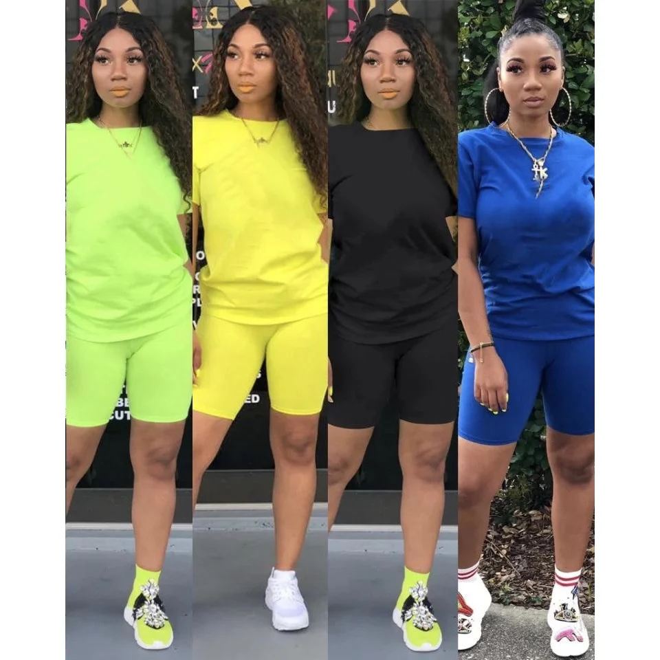 Short Sleeve T-shirt and Shorts 2 Pieces Set - Image 2