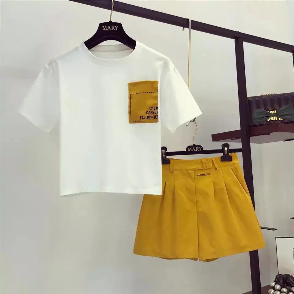 Short Sleeve T-shirts & Casual Shorts Set  - Image 2