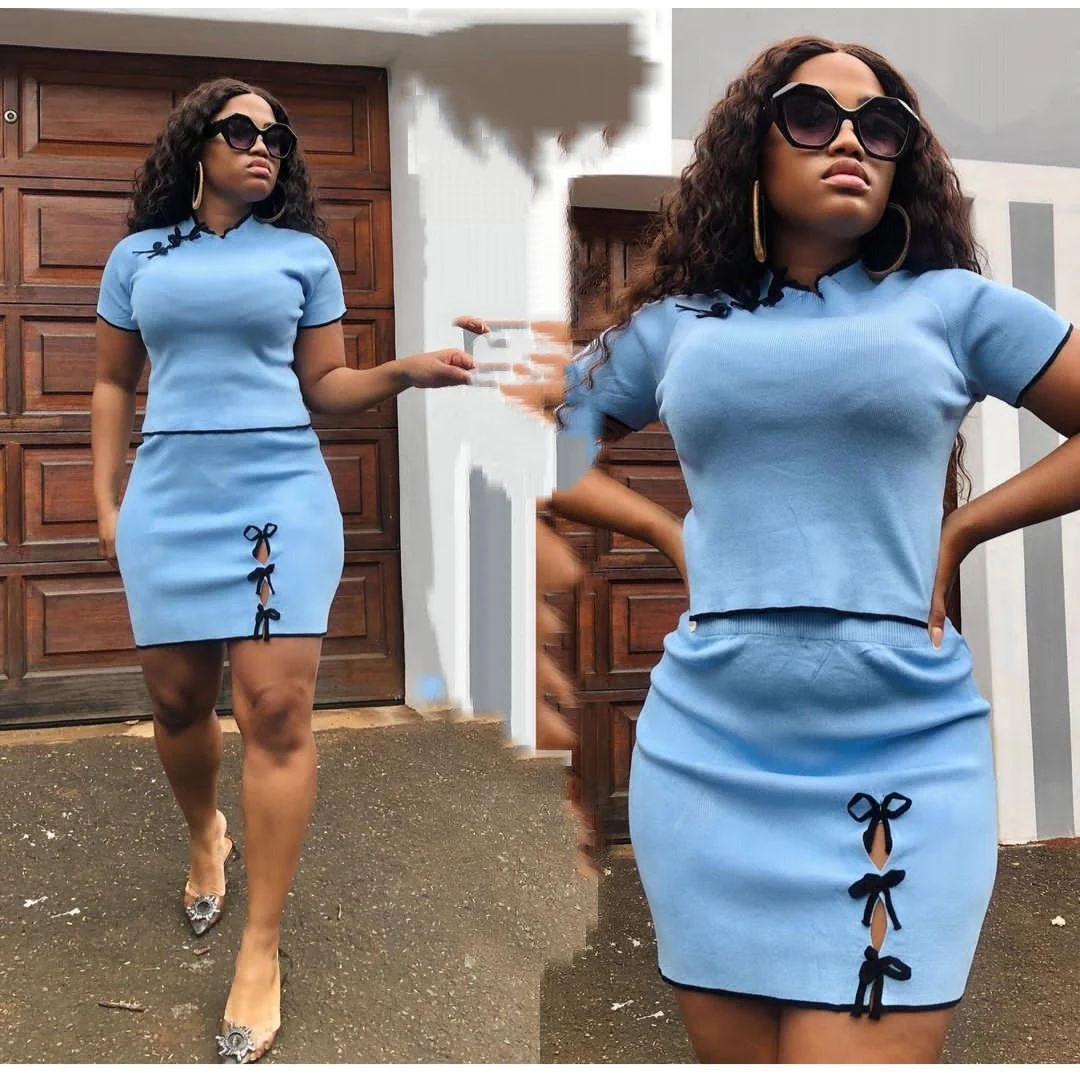 Short Sleeve Top & Mini Skirt Set - Image 7