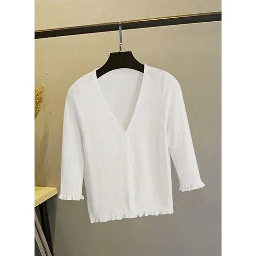 Short Sleeve V-Neck Top - Image 4