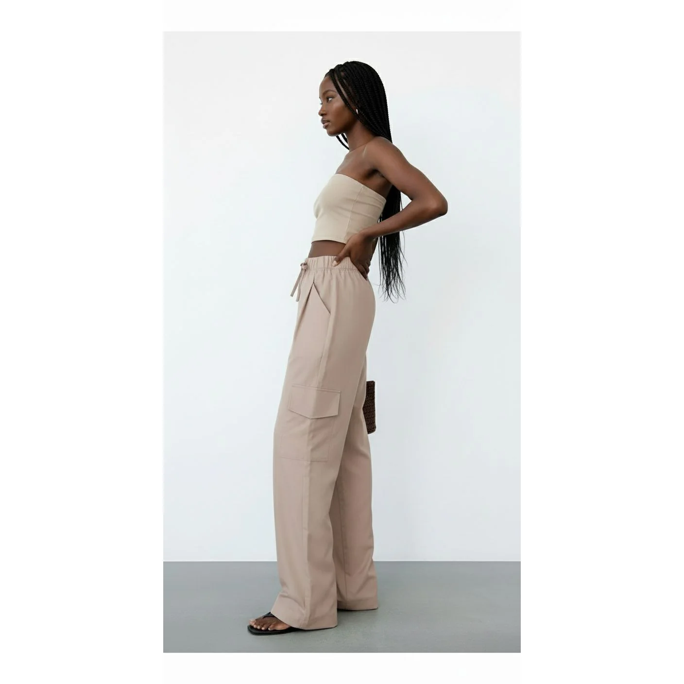 Side Pockets Loose Pants - Image 3