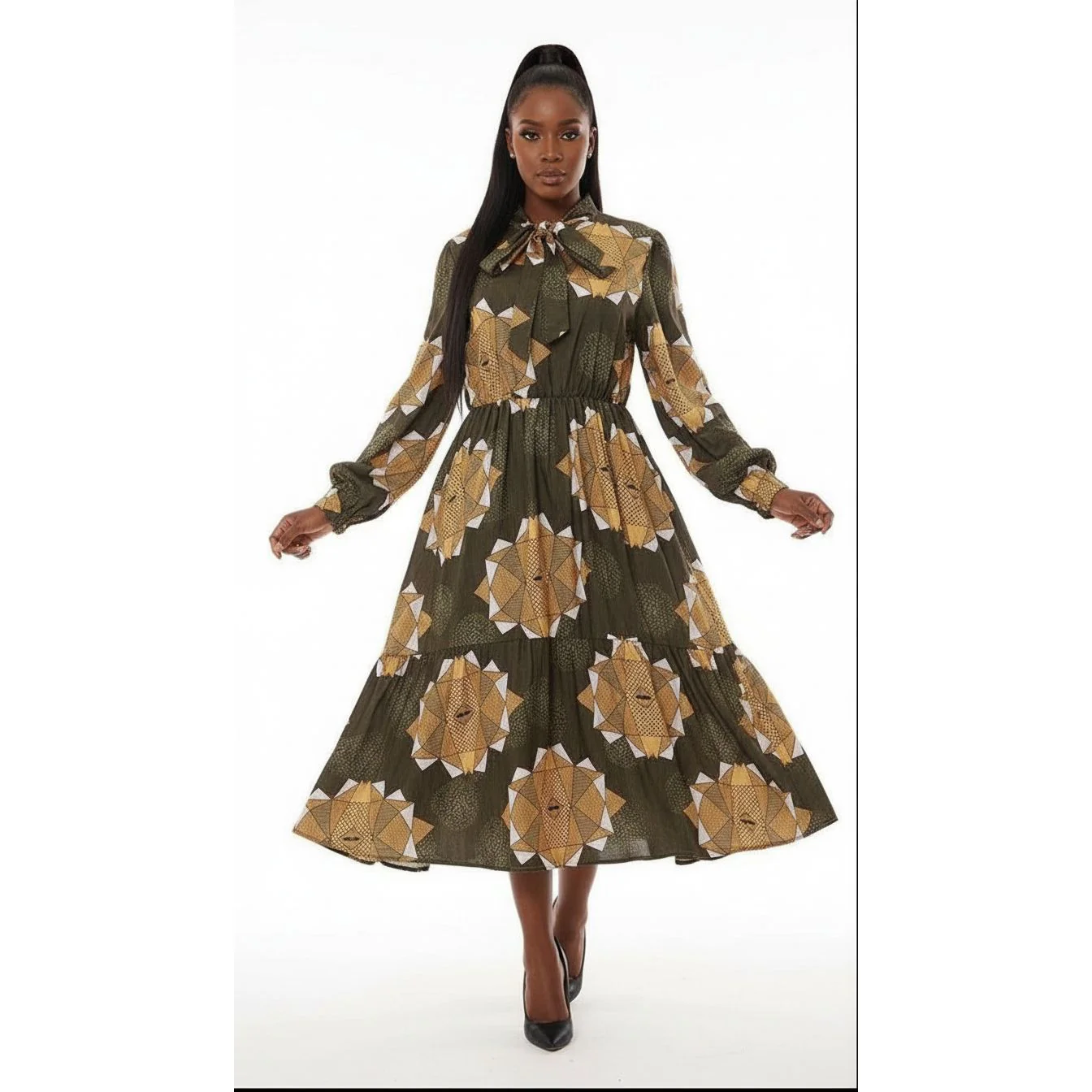 Side Slit Floral Dress - Image 3
