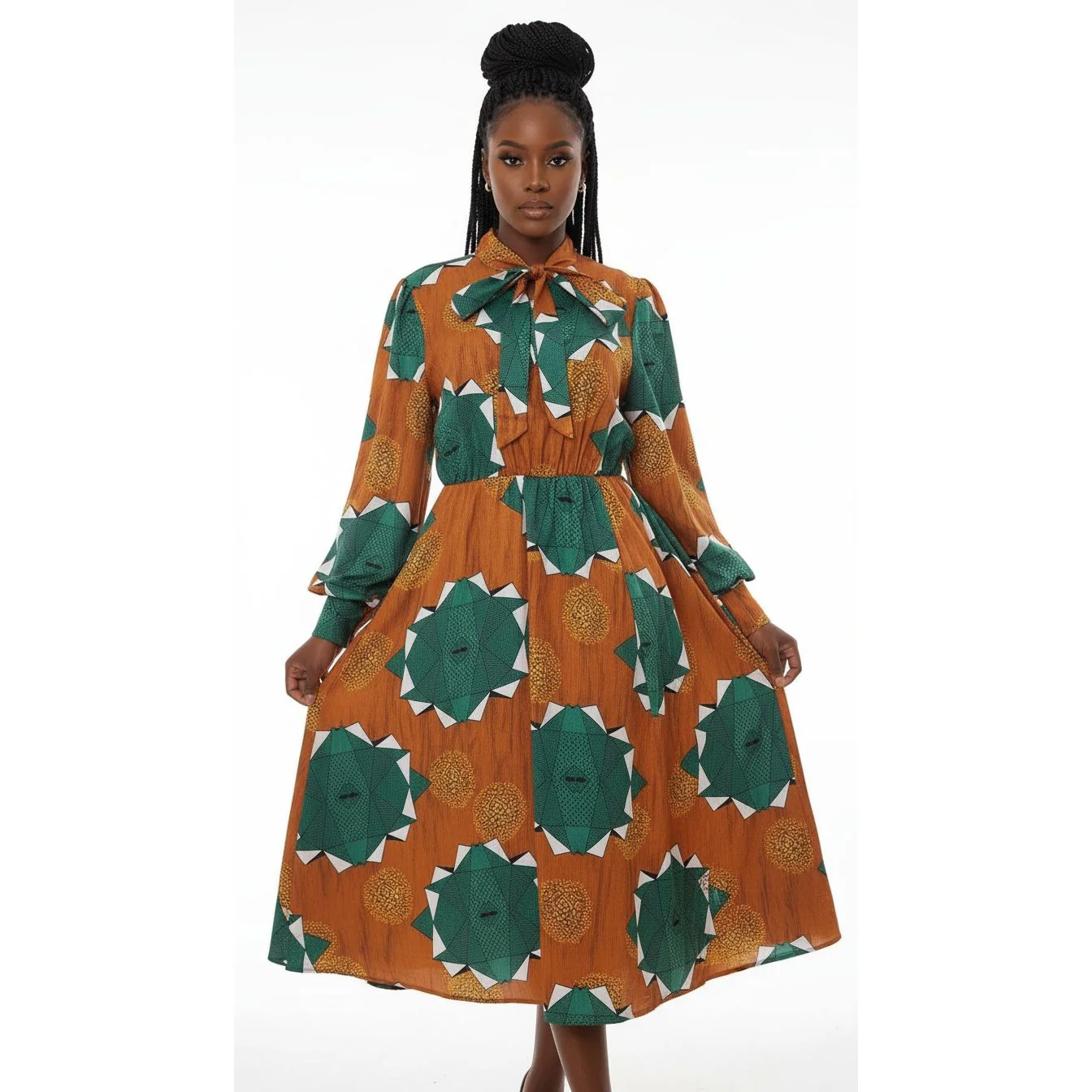 Side Slit Floral Dress - Image 4