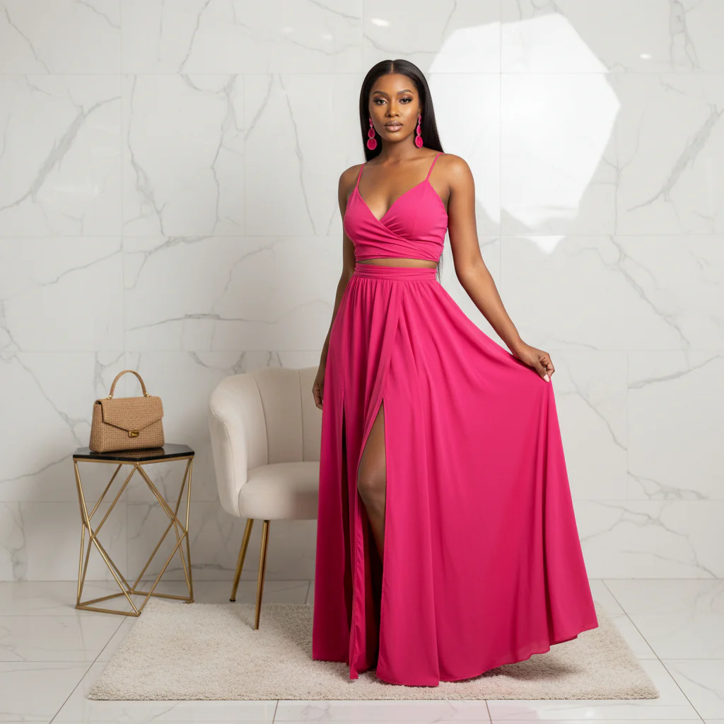 Side Slit Swimming Two Piece - Image 5