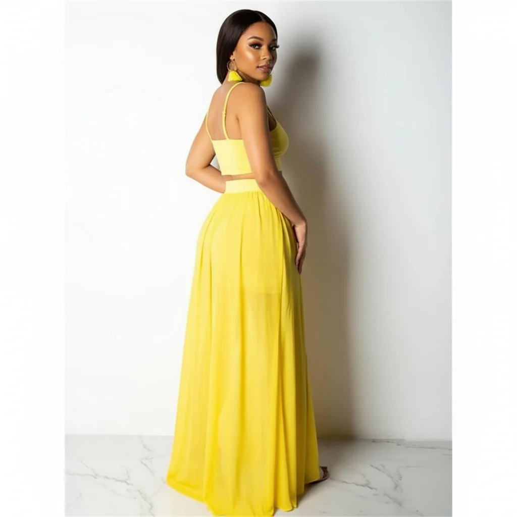 Side Slit Swimming Two Piece - Image 9