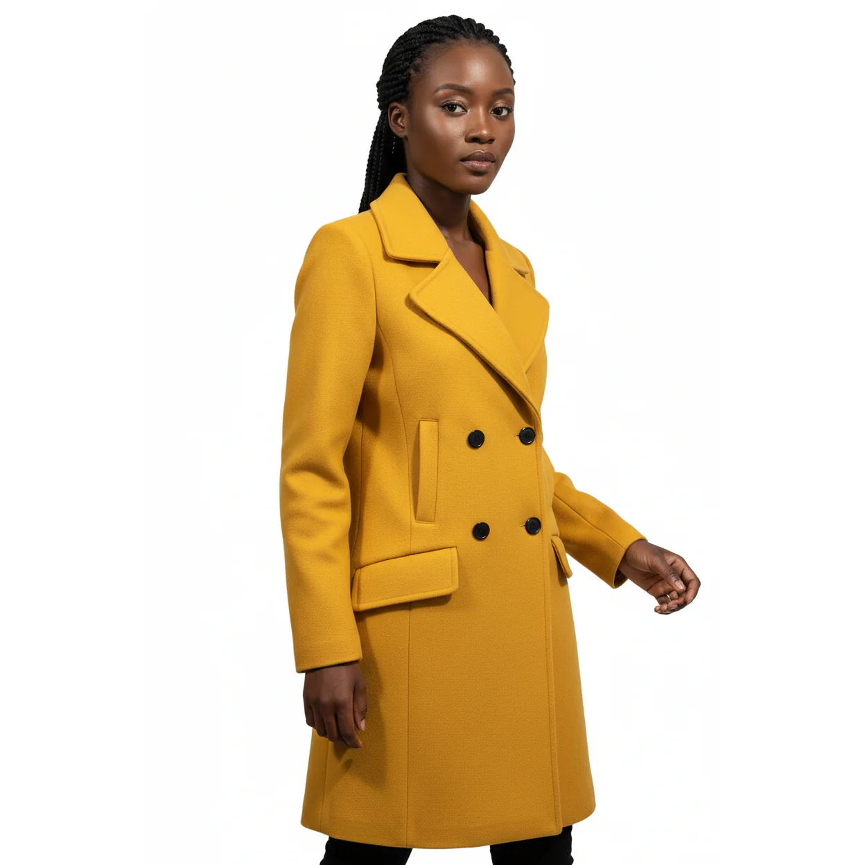 Bouble Breasted Long Sleeve Jackets