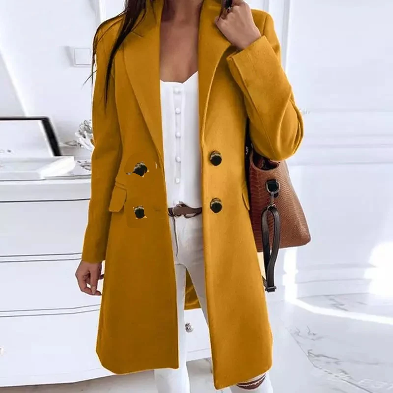 Bouble Breasted Long Sleeve Jackets - Image 6
