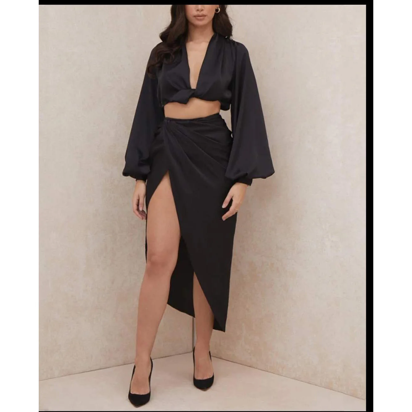 Silky Satin Twin Set - Image 9