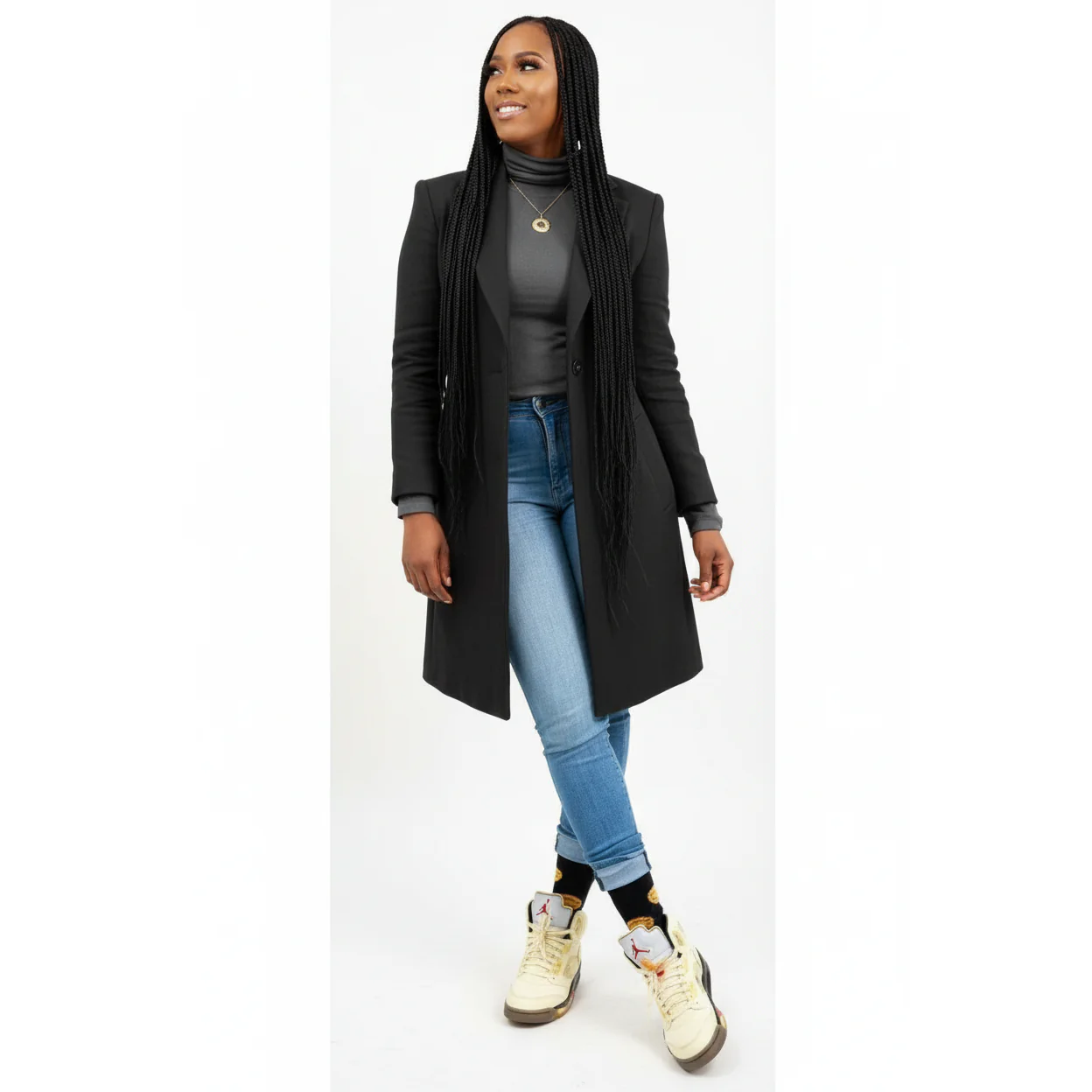 Single Button Coat - Image 2