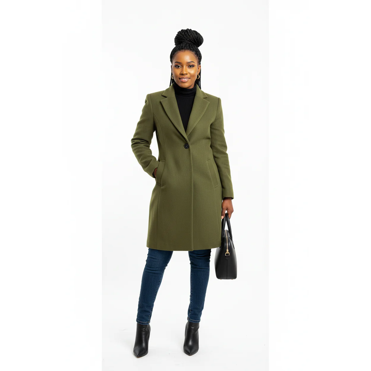 Single Button Coat - Image 3