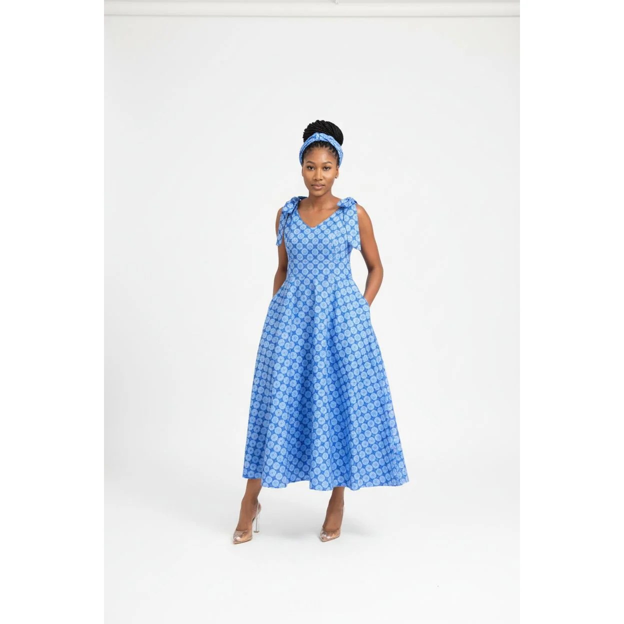 Sleeveless Ankara Dress - Image 2