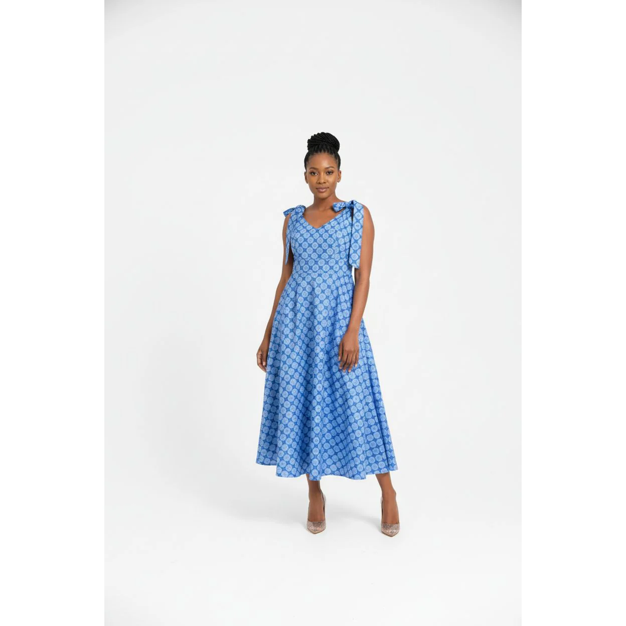 Sleeveless Ankara Dress - Image 3