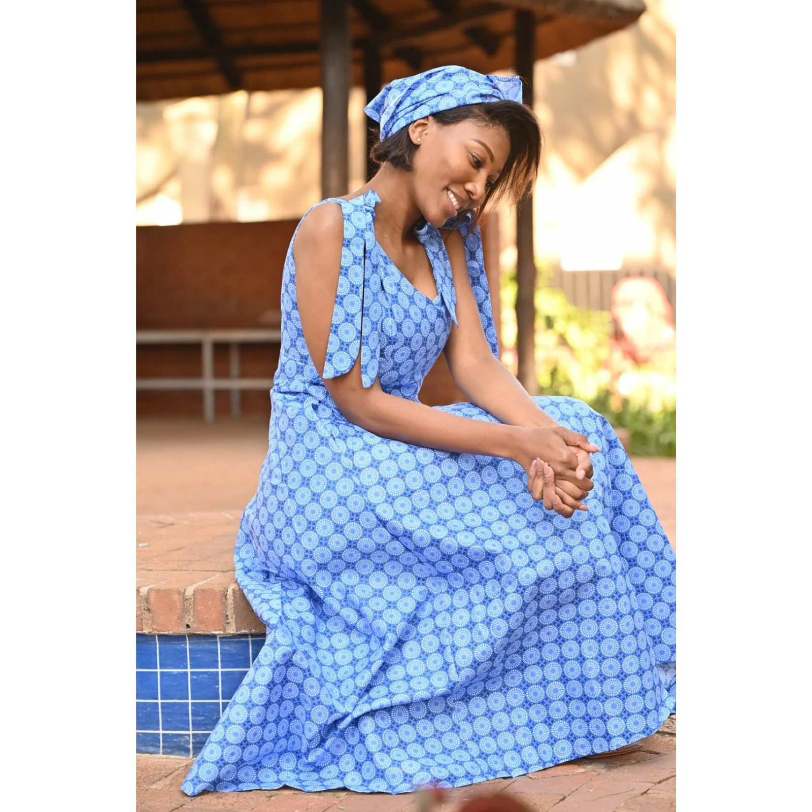 Sleeveless Ankara Dress - Image 5