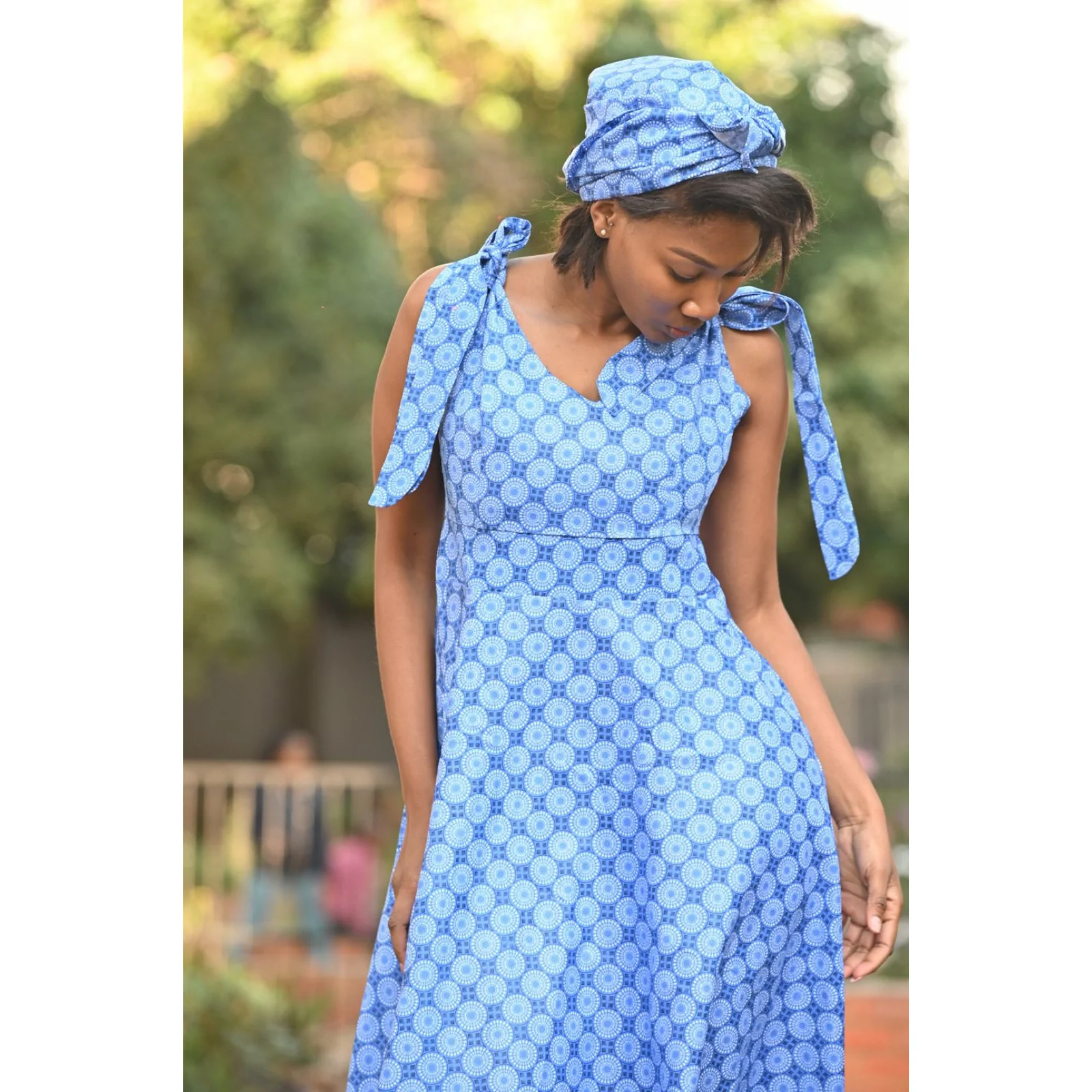 Sleeveless Ankara Dress - Image 7