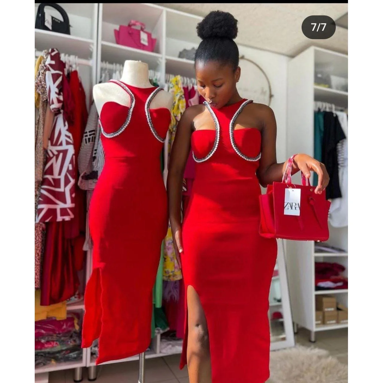 Sleeveless Bandage Midi Dress - Image 7
