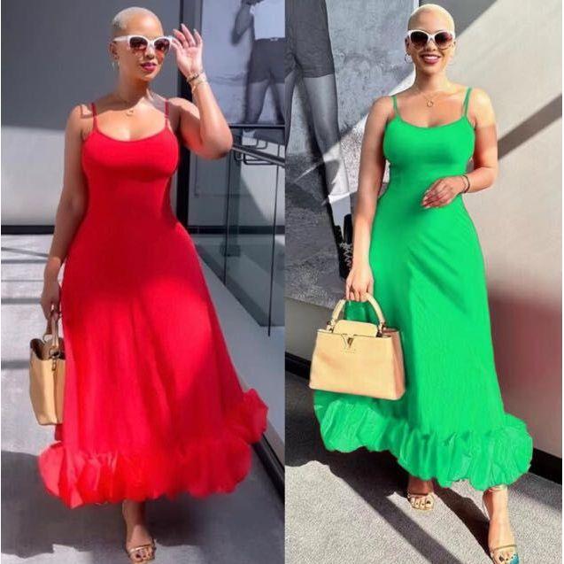Sleeveless Bottom Ruffle Dress - Image 3
