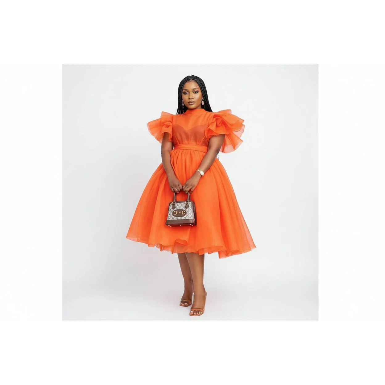 Sleeveless Bubble Midi Dress - Image 2