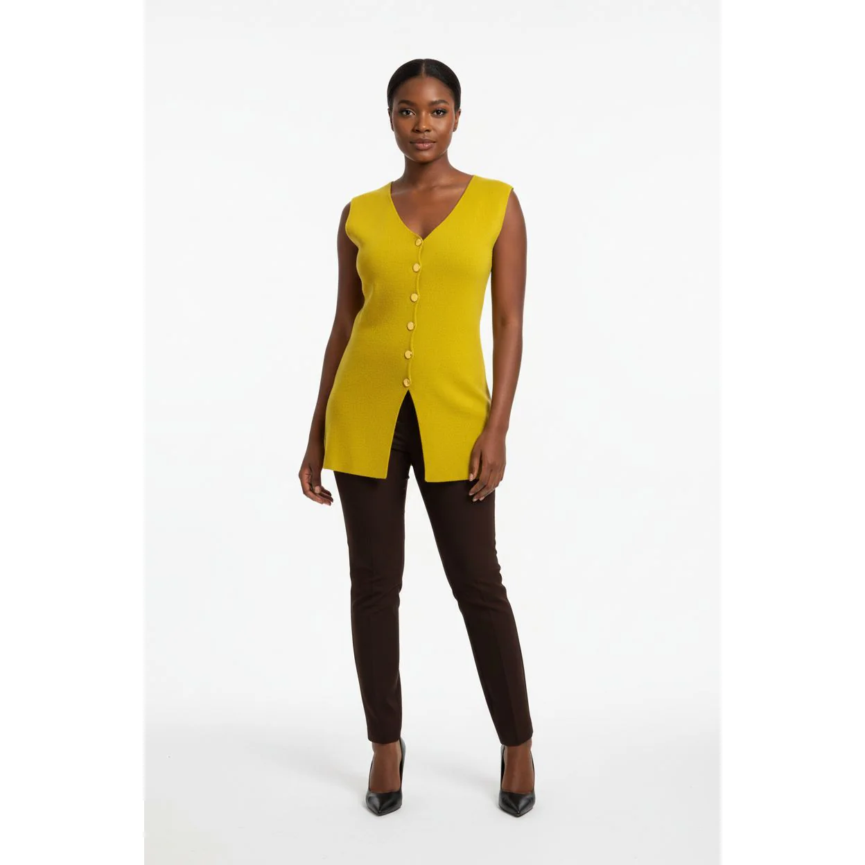 Sleeveless Cotton Blouse Top