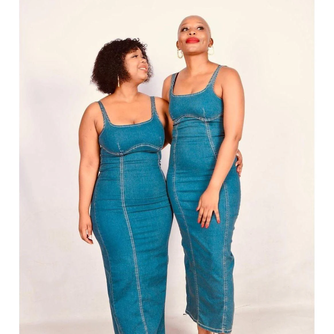 Sleeveless Denim Dress - Image 3