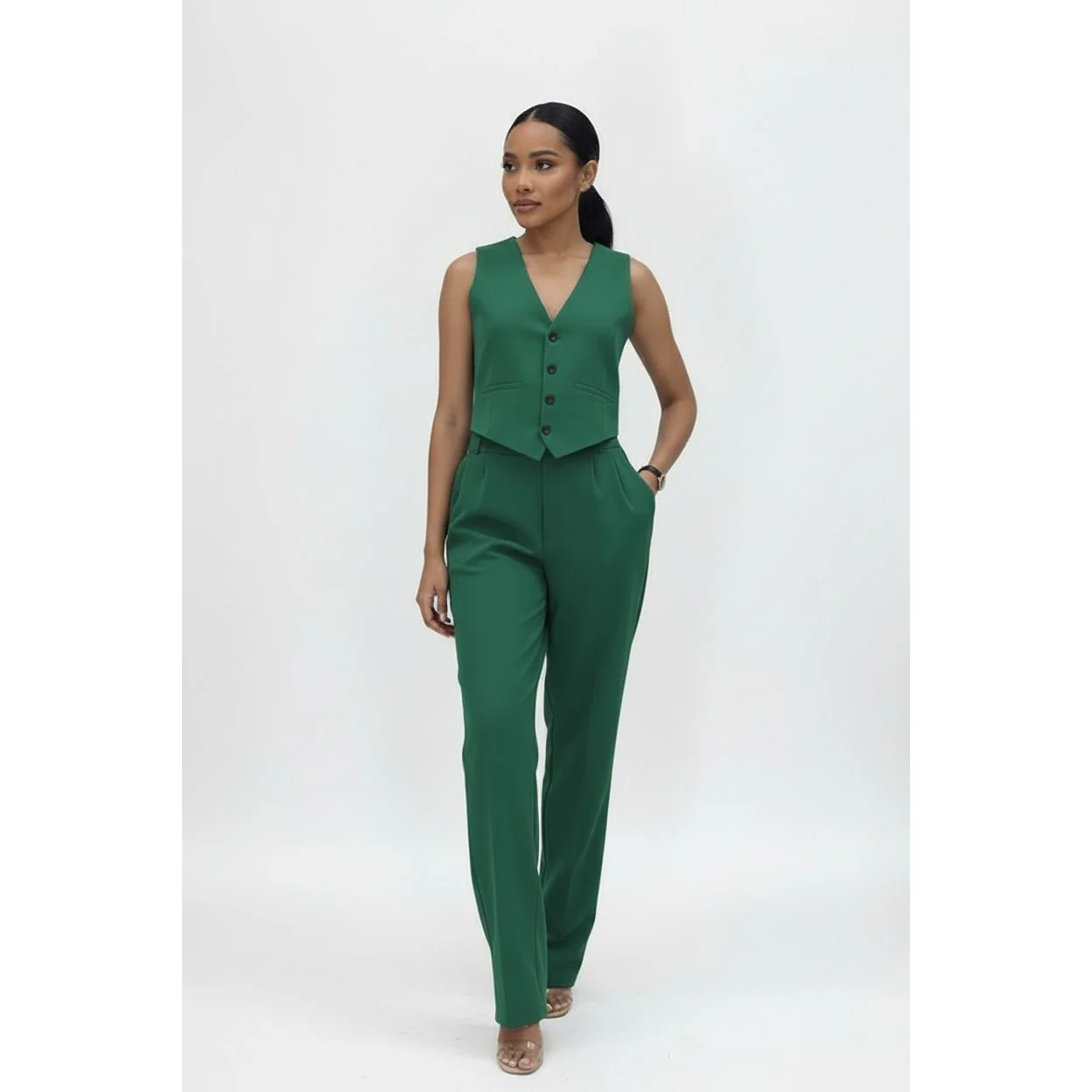 Sleeveless Formal 2pc Set - Image 2