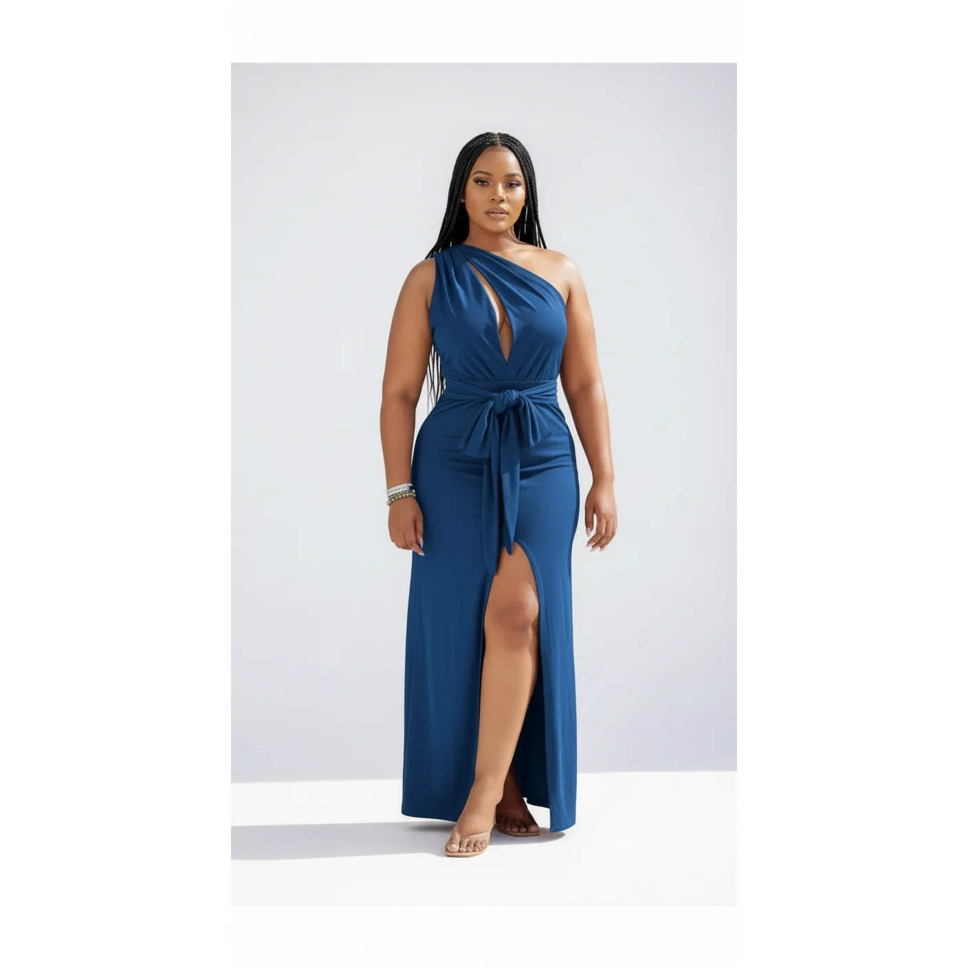 Sleeveless Front Slit Bodycon Dress - Image 5